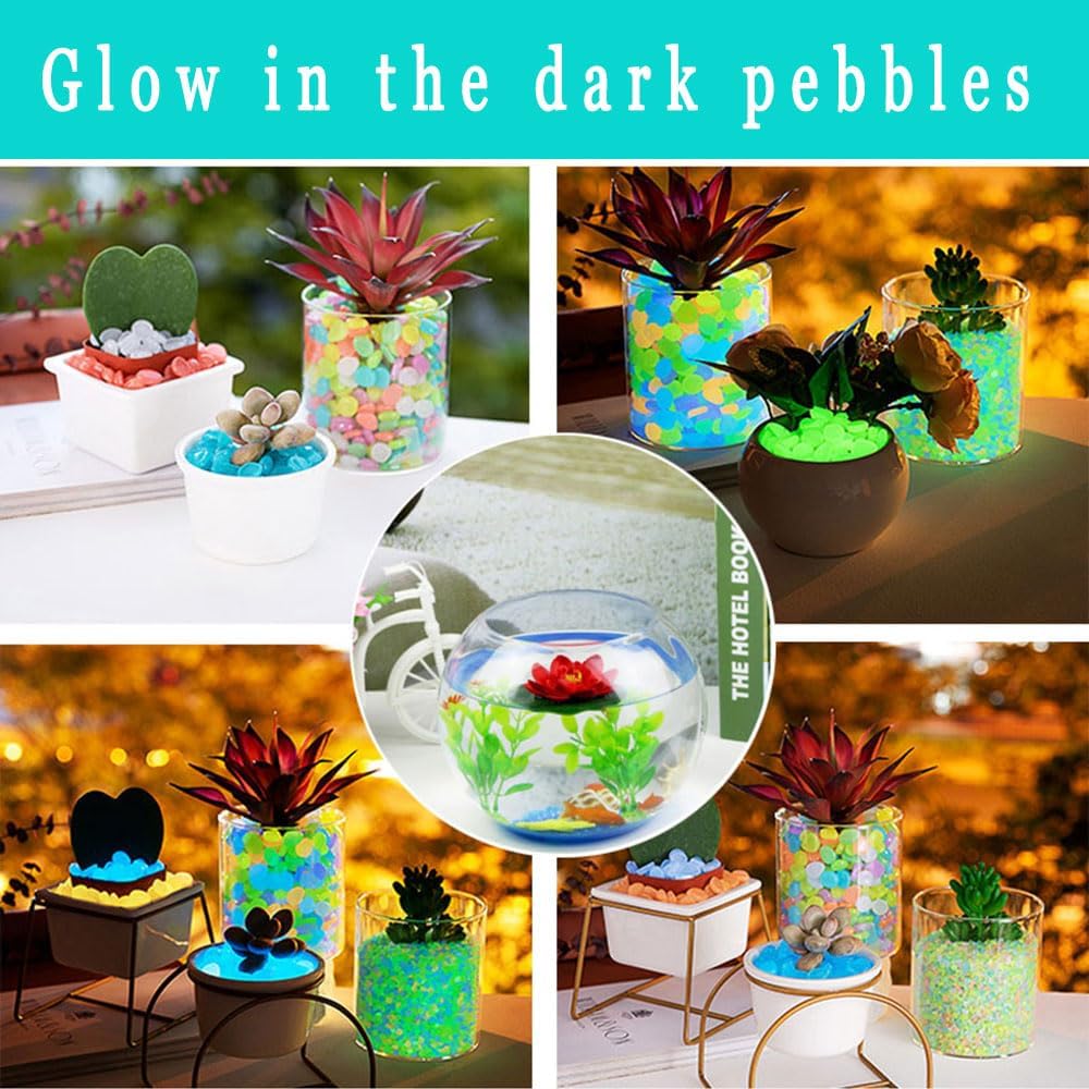 Multicolor Glowing Pebbles